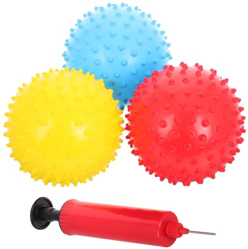 BESTonZON 1 Satz Massagekugel Babyballspielzeug Knorrige Bälle Sprungball Völkerball Massenbälle Sensorische Bälle Hüpfbälle Masse Heckenbälle Schaumstoff-tennisbälle Für Pvc 6st