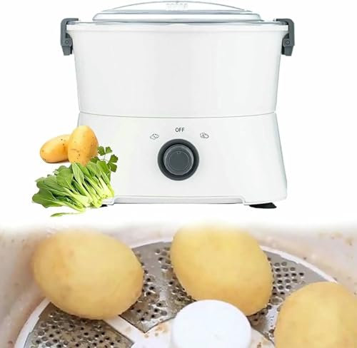 Pelador de patatas eléctrico, máquina peladora automática, con un solo botón, seguro y eficiente, deshidratador de verduras y ensaladas, para pelar patatas y peras en el hogar y en el ámbito comerci
