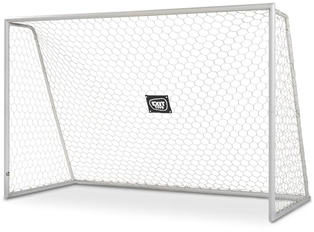 EXIT Scala Aluminium-Fußballtor - Leichtgewicht - Sehr Stabil - Hochwertiges Rostfreies Aluminium - Professionelles Fußballtor - Für den Garten - Trainiere Deine Fußballfertigkeiten - 300x200cm - Weiß