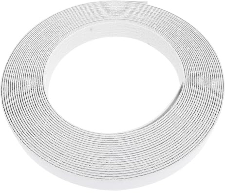 SOPOTUTU Self Adhesive PVC Edge Banding Strip White Flexible Veneer Edging Tape for Cabinets Furniture Wood Veneer Strips Covering Plywood Particle Board Edges Easy DIY Application