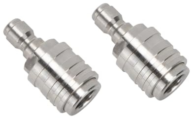 Hkfgdjdl 2Pcs Stainless Steel Pressure Washer Hose Adapter Auto Locking Quick Connector for High Pressure Water Hose Fittings