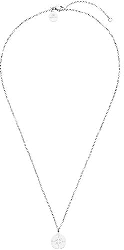 Purelei® Compass Kette Damen (Silber) – Halskette Damen aus langlebigem Edelstahl – Wasserfeste Kette mit Anhänger – 45-50 cm Länge verstellbar – Halskette für deinen individuellen Look
