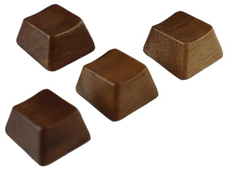 YMDK Holztastenkappe aus massivem Walnussholz, Neuheit, Tastenkappen, Leertaste, Esc Pfeiltasten, OEM-Profil für mechanische Cherry MX Tastatur (Pfeil 4 Tasten R1)