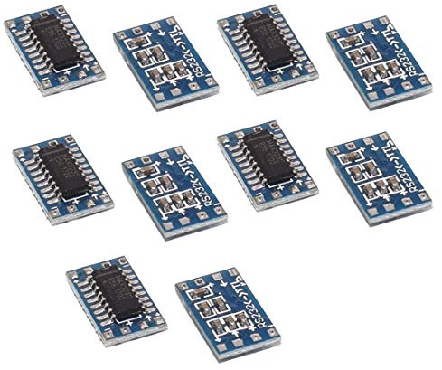 Hailege 10pcs Mini RS232 to TTL MAX3232 to TTL Level Converter Board Serial Converter Board RS232 to TTL Serial