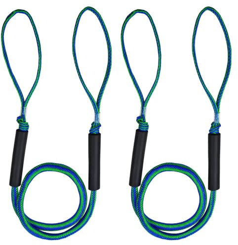 Bungee Seil Tauwerk für Boote, 2PACK Stretchable Bungee Festmacher Leine Boote Ankerleine Rope 4FT/ 5FT/ 6FT