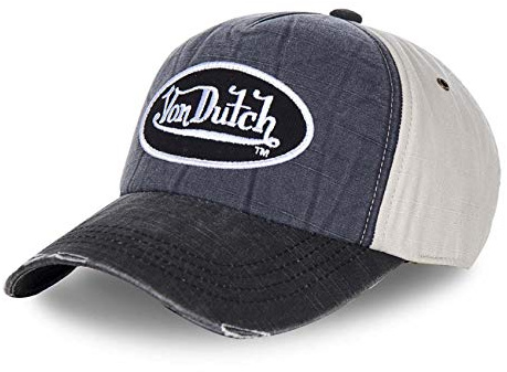 Von Dutch Casquette Effet Délavé Grise et Noire Adulte