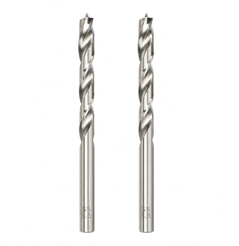 jjw-germany 2 St. HSS-G Präzisions Holzbohrer Spiralbohrer (D= 8,5 mm) mit Zentrierspitze