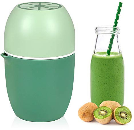 Presse Agrume Manuel Presse Citron, Forme de Citron Presse Fruit Manuel à Double Usage, Presse Citron Manuel pour Citrons/Limes/Oranges/Orange/Pamplemousse -Vert