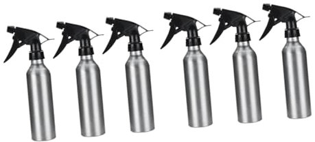 Kisangel 6stücke Nachfüllbare Aluminium-sprühflasche Vielseitiger Sprüher Für Pflanzenpflege Und Backen Leichtgewicht Und Silber