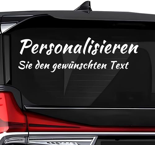LSDINDF Personalisierte Autoaufkleber, Auto Aufkleber selbst gestalten, Multiple Fonts and Any Colour, Van/Caravan/Window/Bumper/Shop Window Decals Vinyl Graphics.