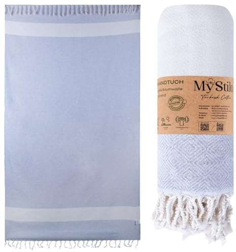 MyStilo® Serviette de plage - Serviette de sauna XXL - Serviette de bain épaisse et douce - 100 x 200 cm - Séchage rapide - Serviette de hammam de qualité supérieure pour hommes, femmes, yoga et