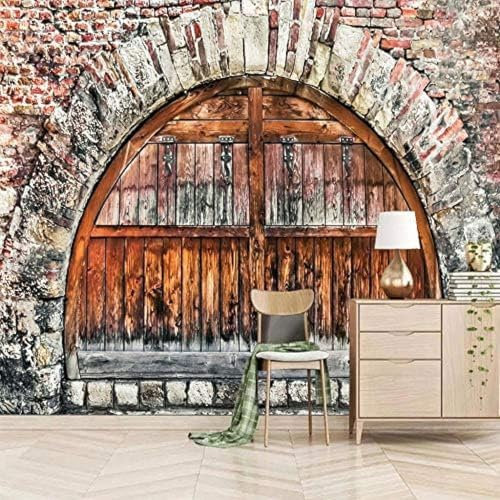 XLMING Vintage Arched Wandfarbe Dekor 3D Tapete Wohnzimmer Sofa Schlafzimmer Esszimmer Home Dekoration Wand-400cm×280cm