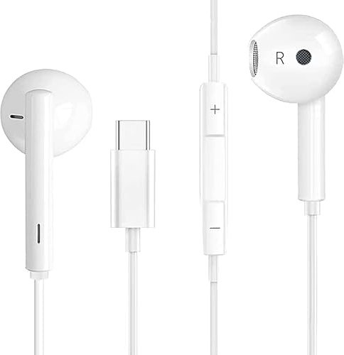 For Samsung Galaxy A16 Headphones USB C Headphone For Galaxy A16 Type C Earphones In-Ear Wired Headphone Mic & Volume Control Earbuds For Samsung A16