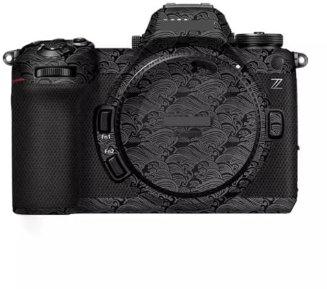 Z63 Nikonz6iii Camera Sticker Camera Decal Skins Z6 III Camera Skin Protector Anti-Scratch Wrap Cover for Nikon Z6III Mark III (Wave Black)