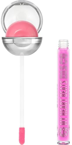 Essence Cosmetics Dúo labial discoball MY HEART BEATS DISCO, cuidado, brillante, translúcido, 9 g