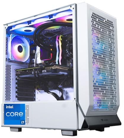 Skytech Gaming Omega 2 Desktop PC, Intel i7 14700F 2.1 GHz (5.3GHz), NVIDIA RTX 4060 8GB, 1TB NVMe SSD, 16GB DDR5 RAM 5200, 750W Gold PSU, 360mm ARGB AIO, Wi-Fi, Win 11