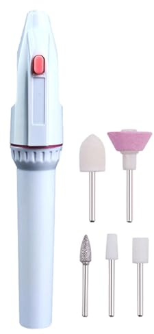 Archivo De Uñas Eléctricas - Máquina De Forma De Uñas Eléctrica Portátil | Inalámbrico | Conjunto De Perforación De Uñas De 5 Velocidades | De Cuidado De Uñas Con Forma De Pluma Alimentado Con