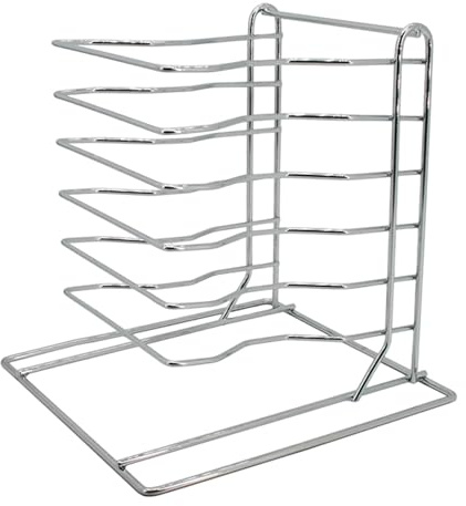 Sharplace Supporto per Teglie Rastrelliera Salvaspazio Griglia di Raffreddamento Espositore a Livelli in Ferro Resistente Adatto per Ristoranti, 6 Livelli