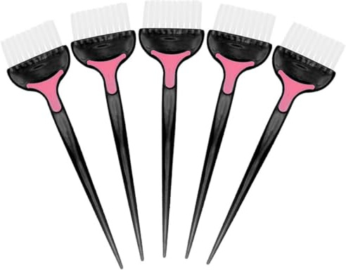 Toyvian 5 Stück Haarfärbebürsten für Zuhause und Salon Ergonomischer Färbepinsel mit Weichen Borsten Vielseitig für Haarfärbung und Tönung Friseurzubehör