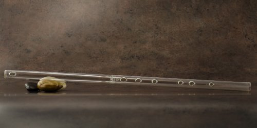 Hall Crystal Flute 12299 – Inline glasflöjt i D – klart glas