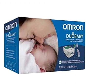 Corman Omron Duobaby Aspiratore Nasale per Neonati e Bambini in Plastica