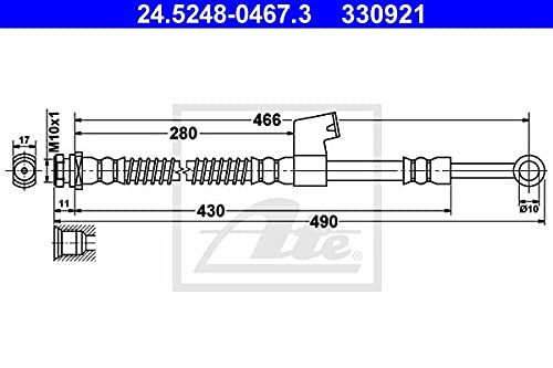 ATE 24.5248-0467.3 Bremsschlauch