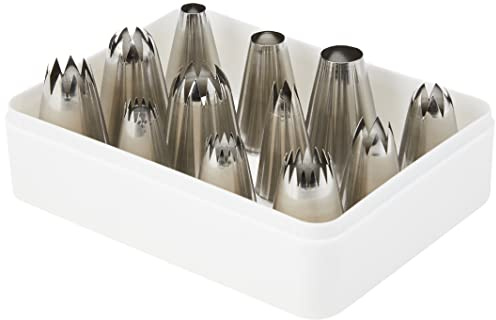 PME NZSS1 JEM Savoy Piping Nozzle Set of 12, Silver