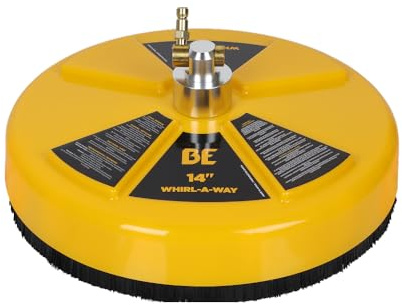 BE Power Equipment 14 Whirl-A-Way Commercial Pressure Washer Surface Cleaner