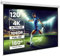 Écran de Projection Manuel 120 pounces Format 16:9 Enroulable Hauteur Réglable Home-Cinéma ou bureautique pour vidéoprojecteur, 264 x 150 cm, Fixation Mur ou Plafond , Carter 283cm Full HD 3D 4K