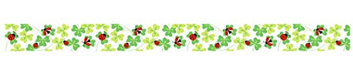 Ursus 590500130 - Masking Tape Kleeblatt, ca. 15 mm x 10 m, Klebeband aus Reispapier, einseitig bedruckt, Lösungsmittel- und säurefrei, ideal für Kartengestaltung und Scrapbooking