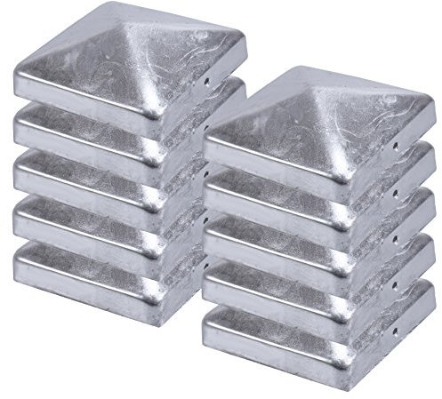 Cappucci per postazione tappo per coperchio tappo piramide zincato 71 x 71 mm