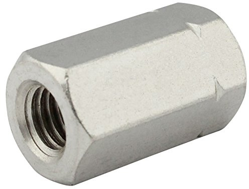 Sechskantmuffen (Distanzmuffen) - M10x40 - (10 Stück) - Gewindemuffen in Sechskant-Ausführung (Länge: 40 mm) - Langmuttern - Edelstahl A2 (V2A) - SC9179 | SC-Normteile