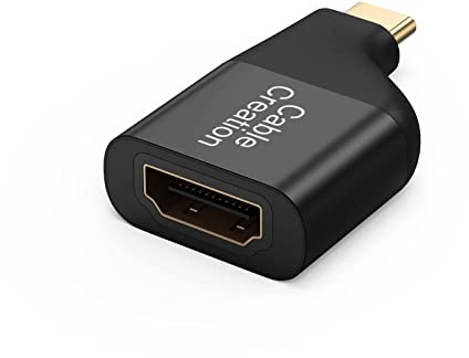 CableCreation USB C to HDMI 4K, Mini Size Aluminum Type C to HDMI Female Adapter, Thunderbolt 3 Compatible for MacBook Pro 2019/2018, Galaxy S9/Note 10, Surface Book 2, XPS 13/15