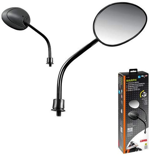 90487 COPPIA SPECCHIETTI RETROVISORI MANUBRIO COMPATIBILE CON DUCATI MONSTER 600 DARK OMOLOGATI SPECCHI CROSS ENDURO UNIVERSALI MOTO MOTOCICLETTA