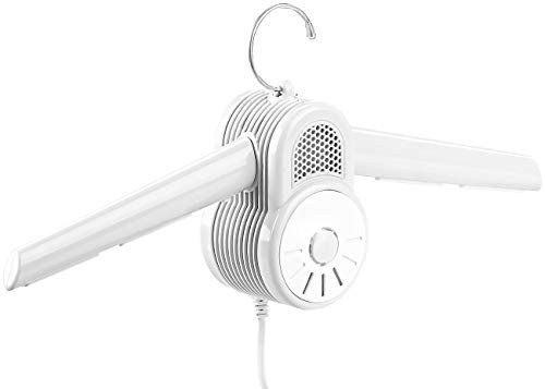 Sichler Haushaltsgeräte Kleiderbügel Trockner: Wäschetrockner-Kleiderbügel mit Warmluft- & Kaltluft-Gebläse, 150 Watt (Kleidertrockner elektrisch, Trocknungs-Bügel, Wäscheständer)