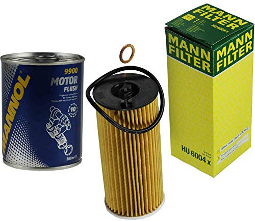 Original MANN Ölfilter HU 6004 x + SCT Motor Flush Motorspülung