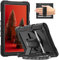 Timecity Case for Galaxy Tab A7 10.4 Inch 2020, SM-T500/ T505/ T507/ 2022 SM-T503/509, Durable Sturdy Case with Screen Protector Swivel Stand Hand Shoulder Strap Full-Body Drop-Proof - Black