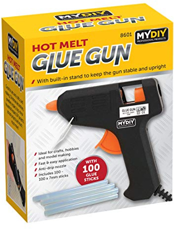 Hot Melt Glue Gun with 100 Glue Sticks for Arts Crafts, Minor Home Repairs, DIY Projects, Decorations and More