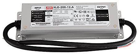 Mextronic Transformateur LED 192 W 12 V DC 16 A XLG-200-12-A pour éclairage LED