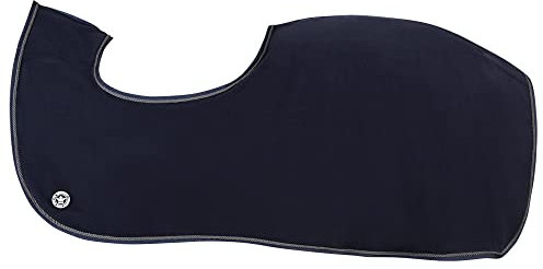 PFIFF 102985 Ausreitdecke Fleecedecke Pferdedecke, Antipeeling Fleece, Dunkelblau Cob