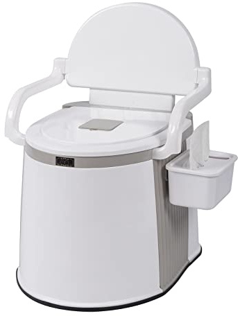 Outvita Portable Toilet, Lightweight RV Porta Potty, Bedside Commode With Detachable Inner Bucket & Removable Storage Box for Boat Van Hiking Fishing Bathroom Hospital Camping