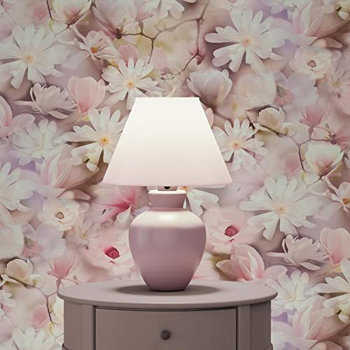 TADESSI Tapete Blumen Lenni M1-No.3561 | Vliestapete | Weiß | Rosa | Floral | Natur