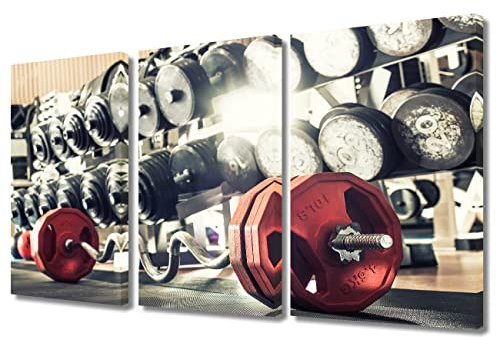 Leinwand-Kunst, Wanddekoration, Gewichtheben, Training, Schlafzimmer, Wandkunst, Langhantel, Bilder für Wohnzimmer, Sport, Fitness, Wandgemälde, Muskelstudio, moderne Wandkunst, gespannt und gerahmt,
