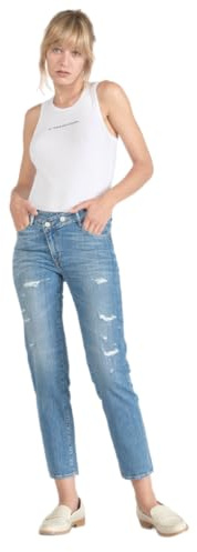 Le Temps des Cerises Jeans Push-up Regular, Droit Taille Haute Pulp, 7/8ème