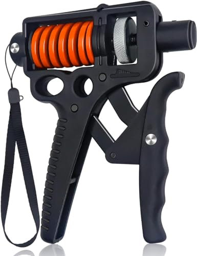 Griffkraft Trainer Einstellbarer Widerstand 5-165kg Handtrainer Fingertrainer,Unterarm Trainingsgerät für Krafttraining,Rehab,Dekomprimieren,Integrierter Zählfunktion Grip Trainer