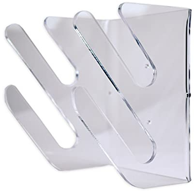 Generisch Skateboard Wandhalterung Einfach für Kiteboard Snowboard Longboard Wakeboard aus Acrylglas Transparent hochwertiges massives 5mm GS Acryl Made in Germany