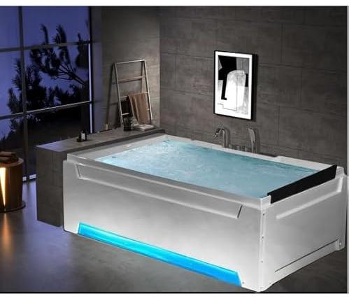Bagno Italia Bain à remous 185 x 125 cm 24 jets chauffants bluetooth led