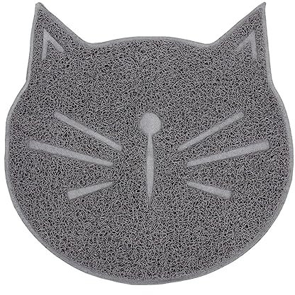 minkissy 1stück Katzenstreu Matte Katzenkopf-form Rutschfest Und Leicht Zu Reinigen Schützt Böden Vor Urinflecken Für Saubere Und Ordentliche Katzenhaltung