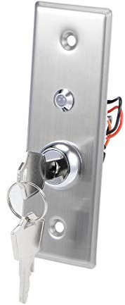 Ein/Aus-Schlüsselschalter, Ausgangsschalter, 12 V DC, SPST, Nottür mit grün-roter LED-Anzeige Ersatzschalter