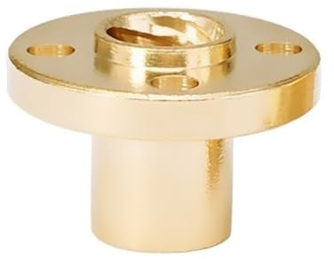 gioco filettato Vite di comando T6 Dado flangiato in ottone 1mm 2mm 4mm 6mm 12mm Dado for asta filettata con piombo Diametro 6mm Vite trapezoidale Dado in ottone vite trapezoidale (Size : Pitch 2mm l